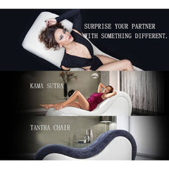 Kama Sutra Mebon Chaise Love Lounge Leather Black