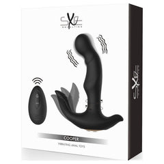 SXE Cooper Vibrating Remote Control Anal Prostate Dildo Plug