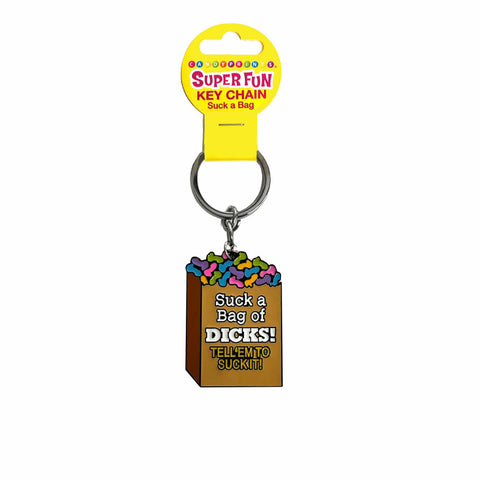 Super Fun Key Chain - Suck A Bag