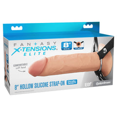 FX Elite 8'' Silicone Hollow Strap-On - Flesh