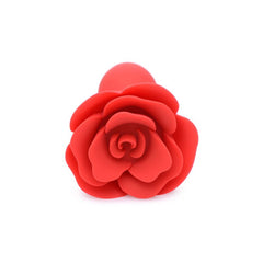 Booty Bloom Silicone Rose Plug Large Red