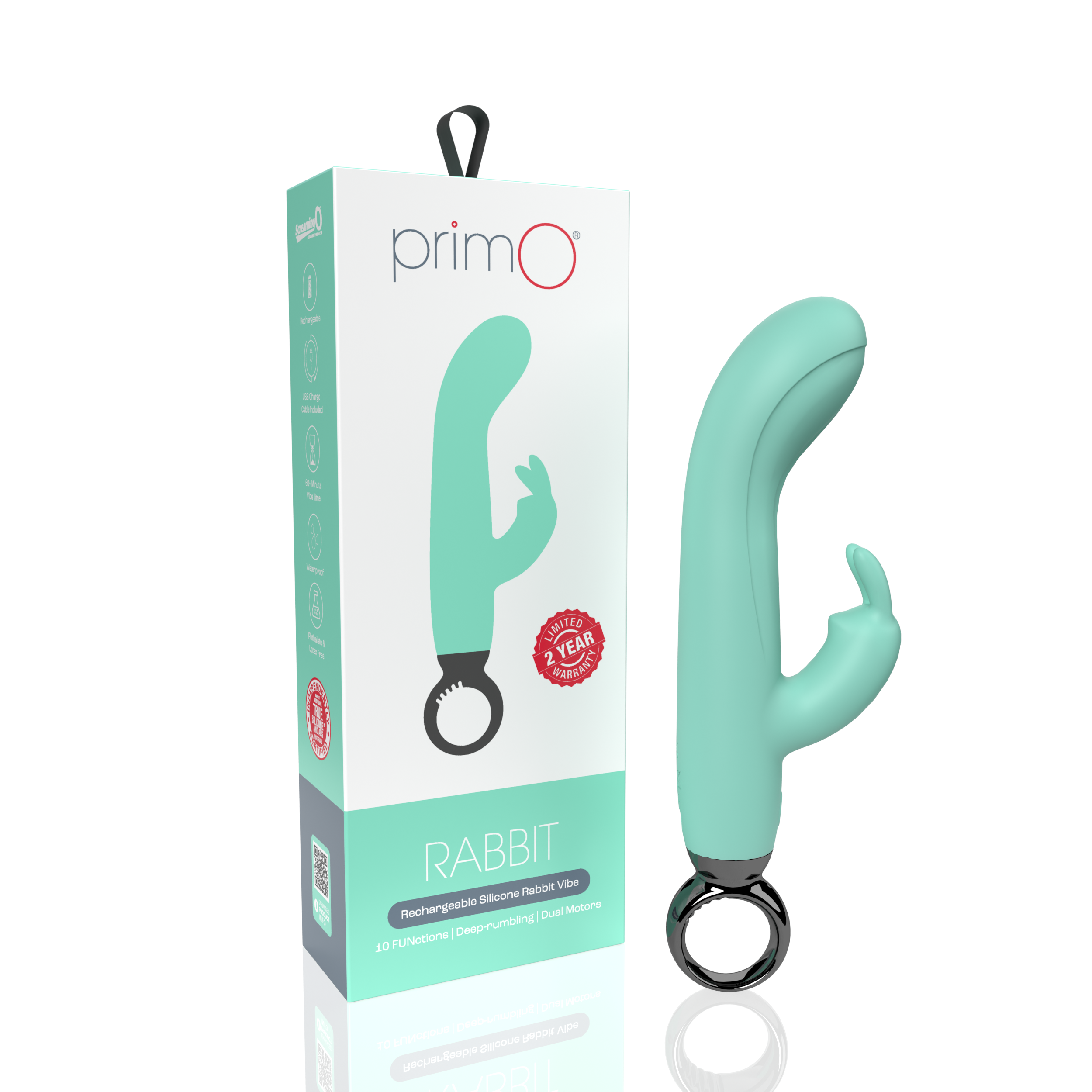 PrimOÂ® Rabbit Rechargeable Vibe Kiwi