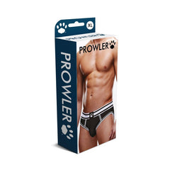 Prowler Open Back Brief White/Black