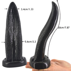 Tongue Shape Anal Plug Black