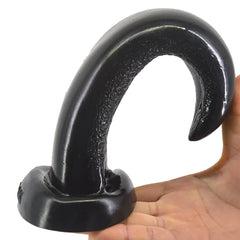 Tongue Shape Anal Plug Black