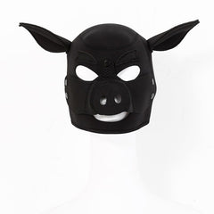 Neoprene Pig Mask Black