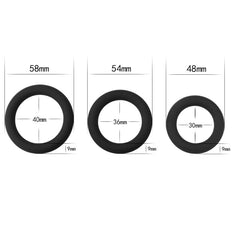 Silicone 3 Pc Cock Ring Set