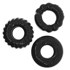 Bonemaker 3 Pc Cockring Set Black