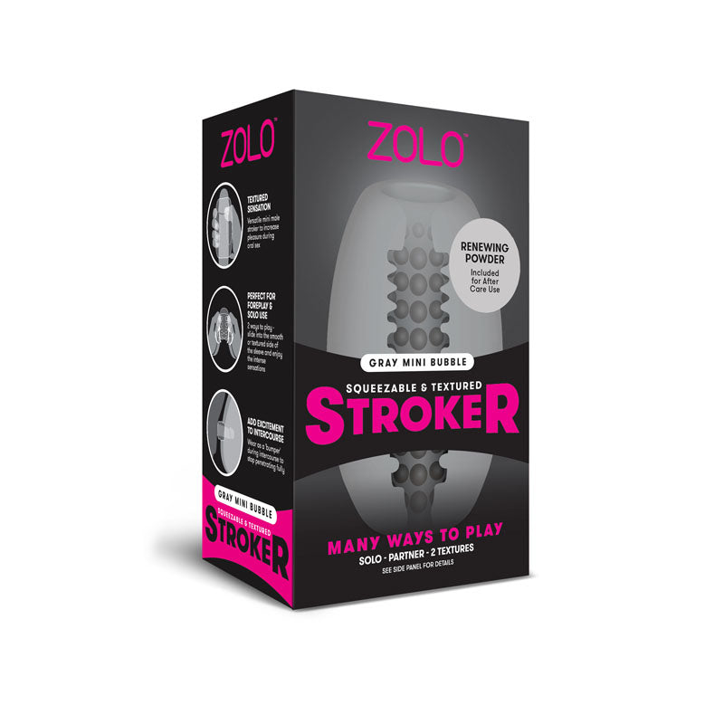 Zolo Grey Mini Bubble Stroker